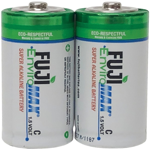 Fuji Batteries EnviroMax C Alkaline Battery, 2 PK 4200BP2